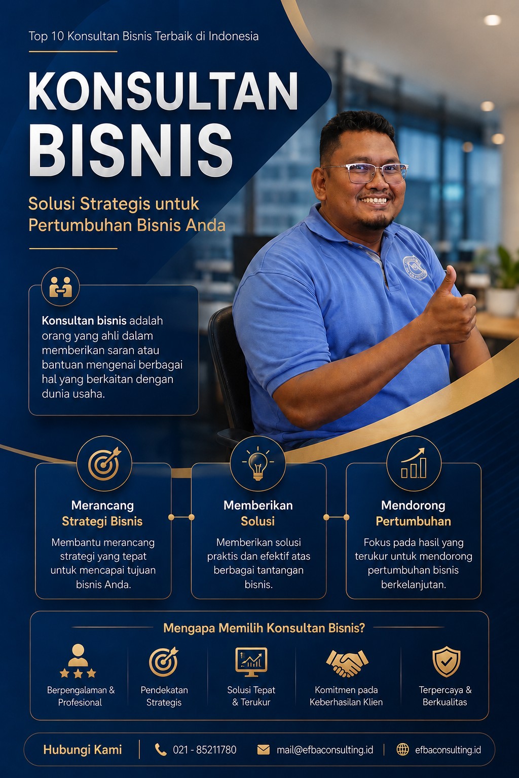 Infografis Defenisi Konsultan Bisnis