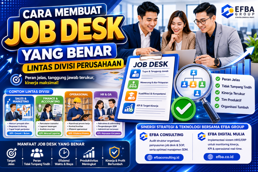 Cara Membuat Job Desk yang Benar Lintas Divisi Perusahaan