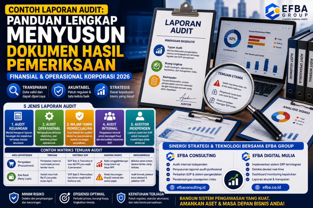 Contoh Laporan Audit: Cara Menyusun Hasil Pemeriksaan Finansial dan Operasional Perusahaan 