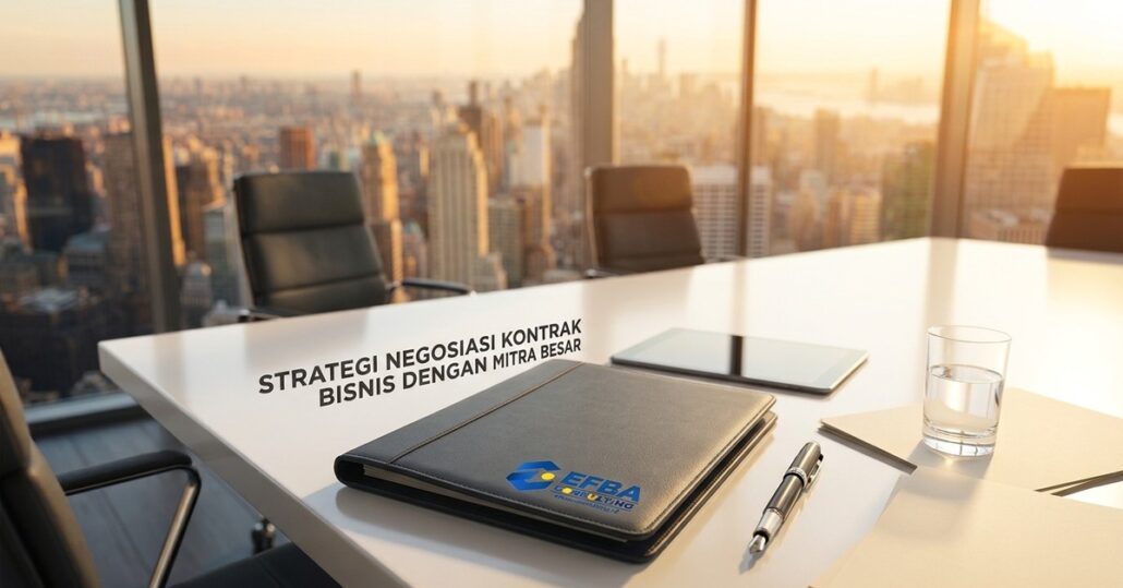 Strategi negosiasi kontrak bisnis dengan mitra besar