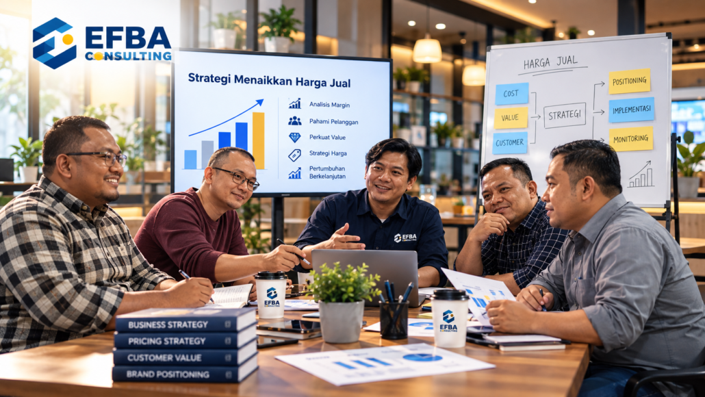 strategi menaikkan harga jual